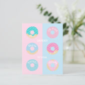 Papier Doux beignets bleus et roses le sexe du bébé révèl (Debout devant)