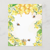 Papier Doux comme peut être jaune Baby shower à budget fl (Dos)