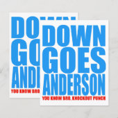 Papier Down Goes Anderson (Devant / Derrière)
