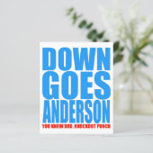 Papier Down Goes Anderson (Debout devant)