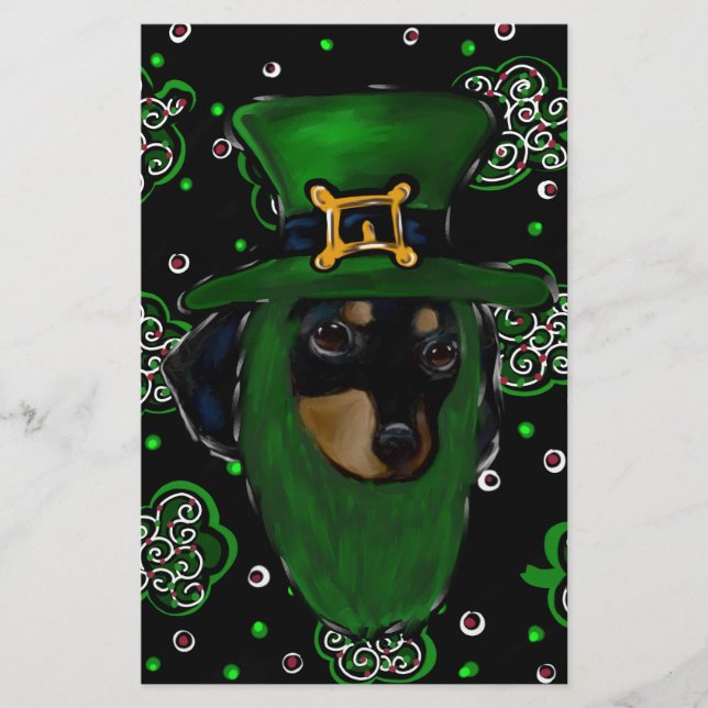 Papier Doxie St. Patty (Devant)