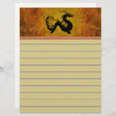 Papier Dragon asiatique (Devant / Derrière)