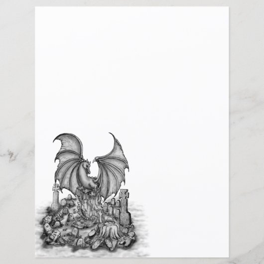 Papier Dragon avec Zombie (Dos)