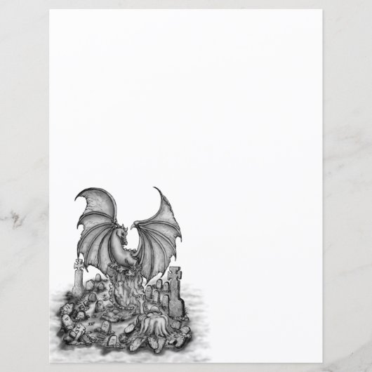 Papier Dragon avec Zombie (Devant)