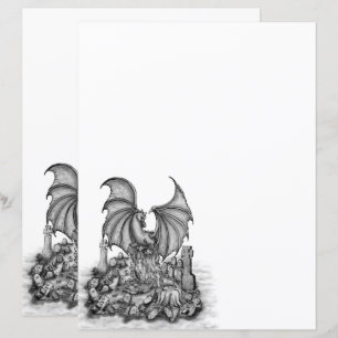 Papier Dragon avec Zombie