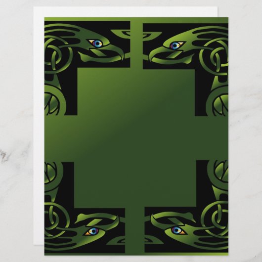 Papier Dragon celtique (Devant / Derrière)