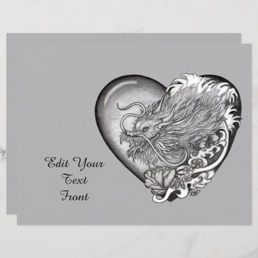 Papier Dragon Heart (Devant / Derrière)