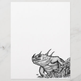Papier Dragon sur le rocher