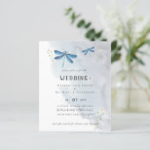 Papier Dragonflies Magique Aquarelle Faire-part de mariag (Debout devant)