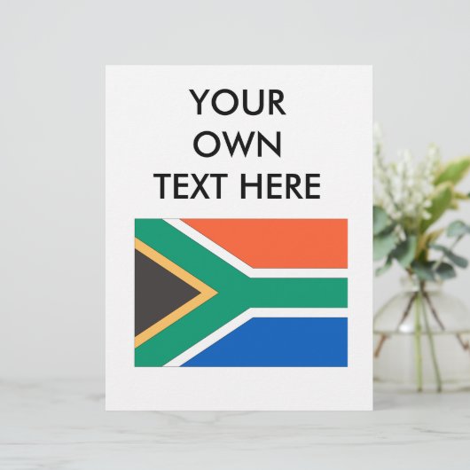 Papier Drapeau Afrique du Sud (Debout devant)