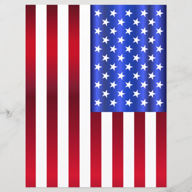 Papier Drapeau américain (Devant)