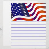 Papier Drapeau américain (Devant / Derrière)