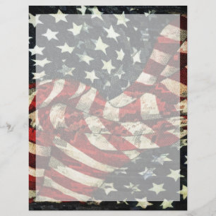 Papier Drapeau américain-Camouflage par Shirley Taylor