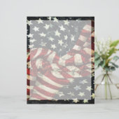 Papier Drapeau américain-Camouflage par Shirley Taylor (Debout devant)