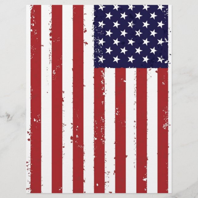 Papier Drapeau américain, États-Unis (Devant)