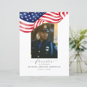 Papier Drapeau américain - Funérailles - À jamais dans no (Debout devant)
