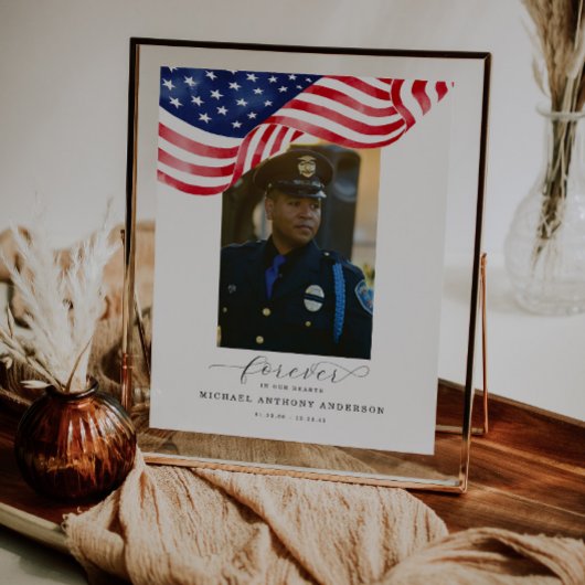 Papier Drapeau américain - Funérailles - À jamais dans no
