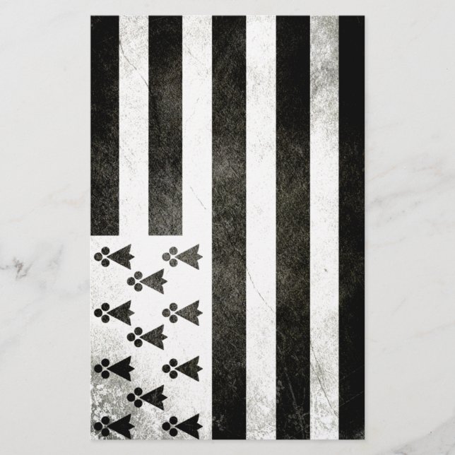 Papier Drapeau Bretagne Vintage (Devant)