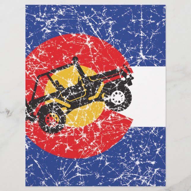 Papier Drapeau Colorado 4 roues (Devant)