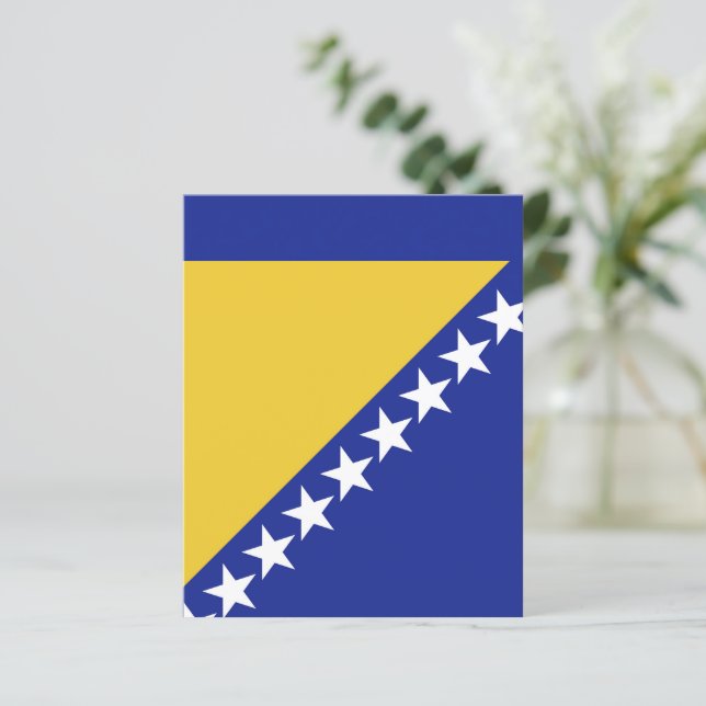 Papier Drapeau de Bosnie-Herzégovine (Debout devant)