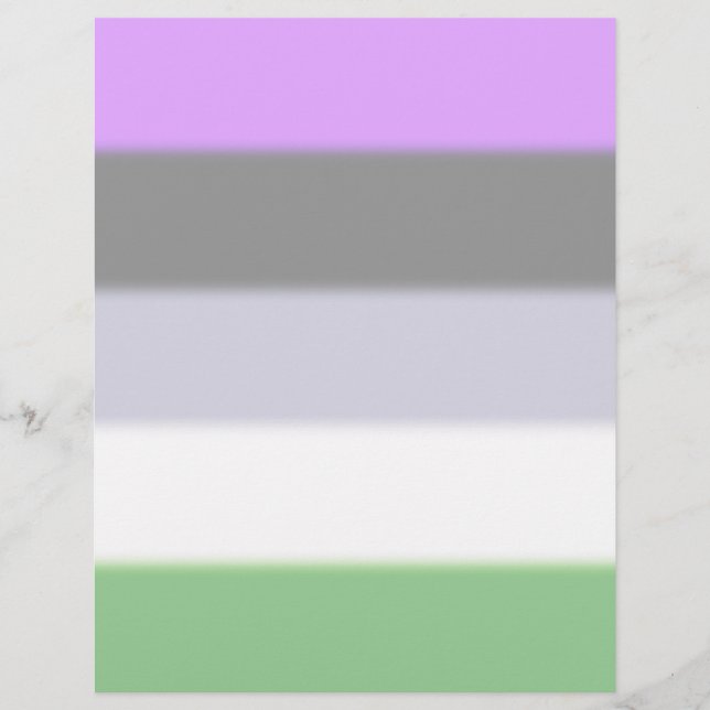 Papier Drapeau de fierté Genderqueer tombé (Devant)