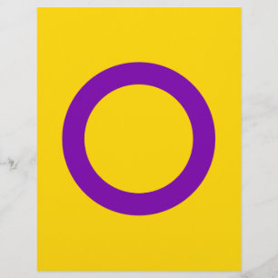 Papier Drapeau de fierté intersexuelle LGBTQ