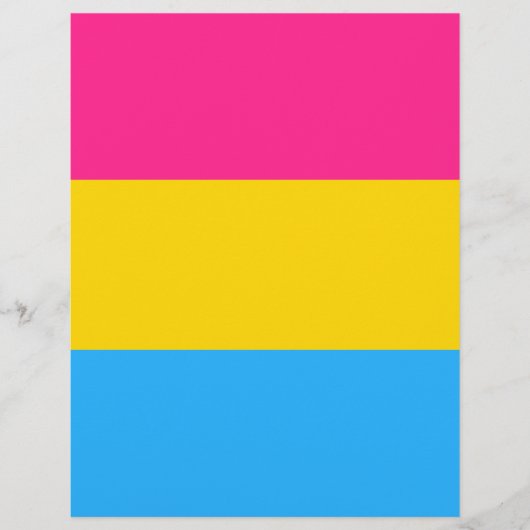 Papier Drapeau de fierté Pansexual LGBTQ (Devant)