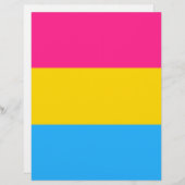 Papier Drapeau de fierté Pansexual LGBTQ (Devant / Derrière)