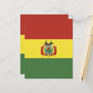 Papier Drapeau de la Bolivie