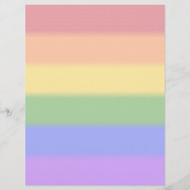 Papier Drapeau de la fierté gay tombé (Devant)