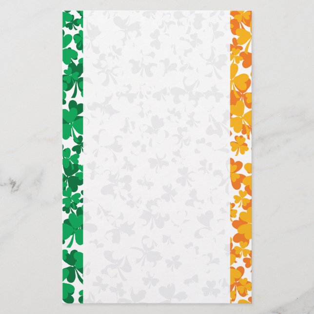 Papier Drapeau de l'Irlande Shamrock (Devant)
