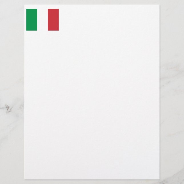 Papier Drapeau de l'Italie (Devant)