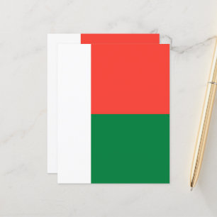 Papier Drapeau de Madagascar
