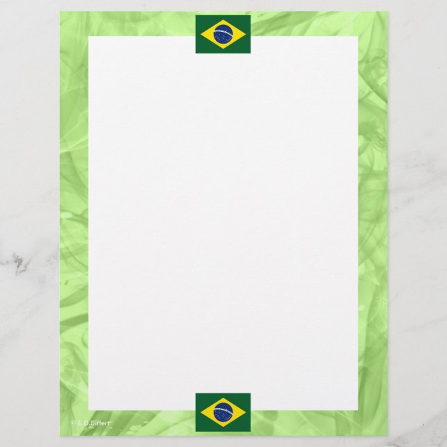 Papier Drapeau du Brésil (Devant)