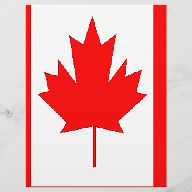 Papier Drapeau du Canada (Devant)