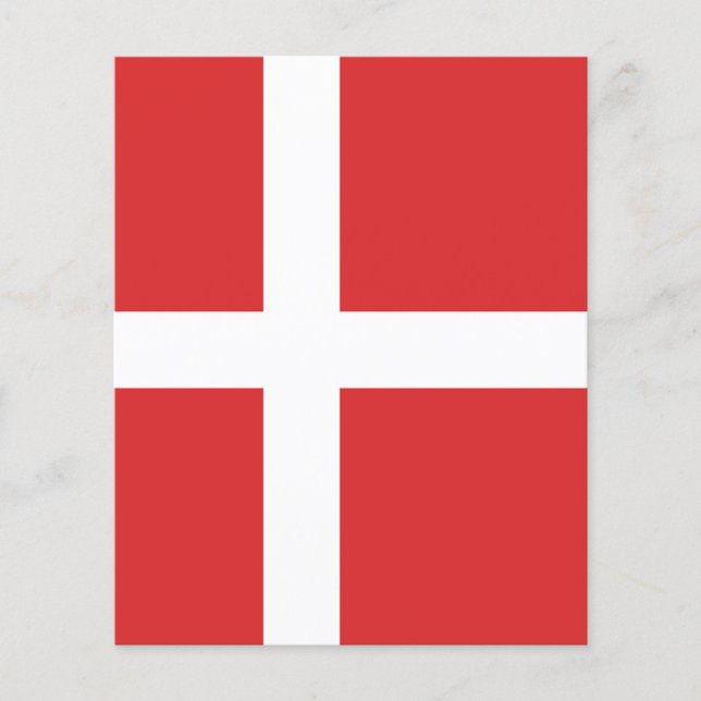 Papier Drapeau du Danemark (Devant)