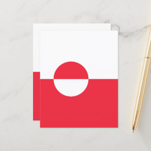 Papier Drapeau du Groenland