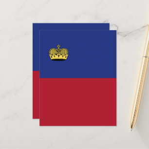Papier Drapeau du Liechtenstein