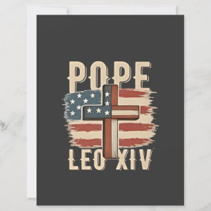 Papier Drapeau du Pape Léon XIV Église chrétienne Da Pope