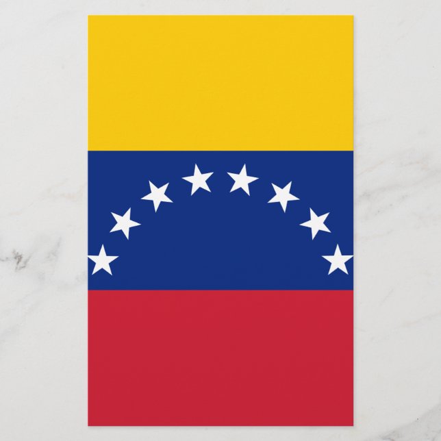Papier Drapeau du Venezuela (Devant)