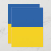 Papier Drapeau d'Ukraine (Devant / Derrière)