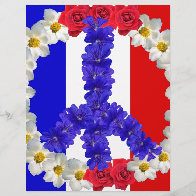 Papier drapeau français (Devant)