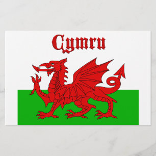 Papier Drapeau gallois Cymru