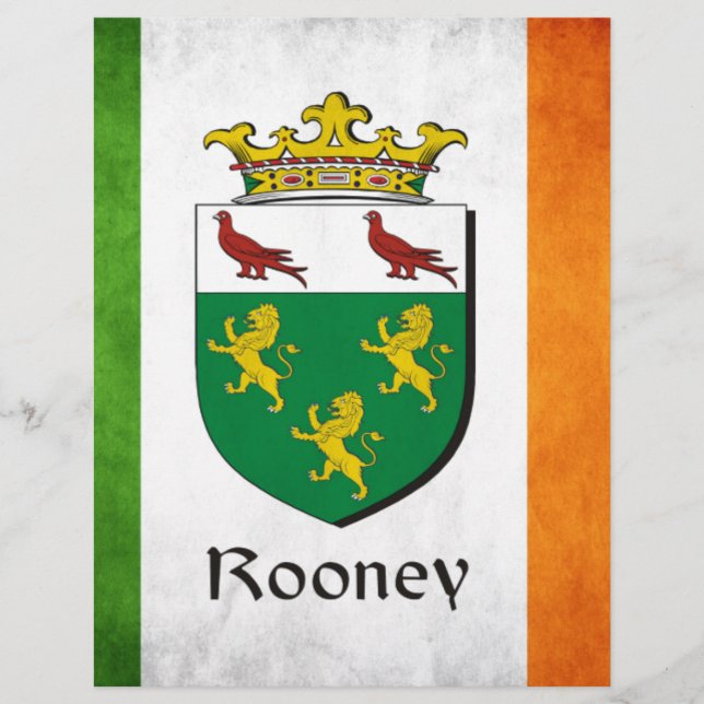Papier Drapeau irlandais Rooney (Devant)