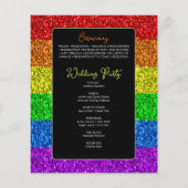 Papier Drapeau LGBT arc-en-ciel scintille gay lesbienne m (Dos)