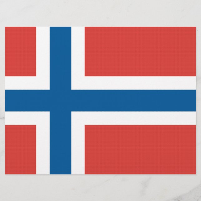 Papier Drapeau norvégien (Devant)