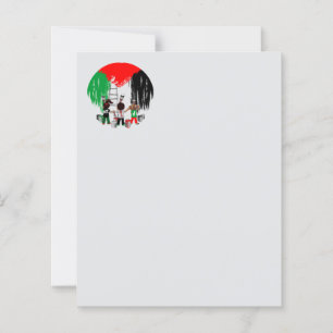 Papier Drapeau palestinien peint par des enfants de Gaza