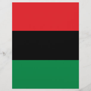 Papier Drapeau panafricain de l'UNIA