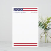 Papier Drapeau patriotique américain (Debout devant)