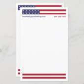 Papier Drapeau patriotique américain (Devant / Derrière)